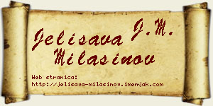 Jelisava Milašinov vizit kartica